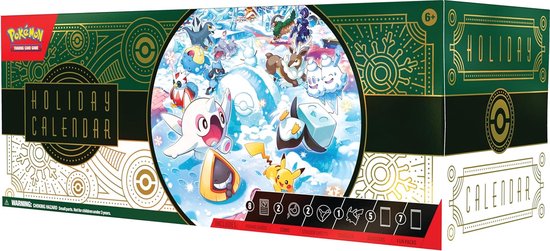 Pokémon Kaarten Advent Kalender - Adventskalender - Adventkalender Volwassenen en Kinderen - Adventskalenders - Aftelkalender - Geschenkdoos - Geschenkset - Cadeaudoos - Giftset Kind - Pokemon Booster Box - Pokemon Speelgoed - TCG - Cards